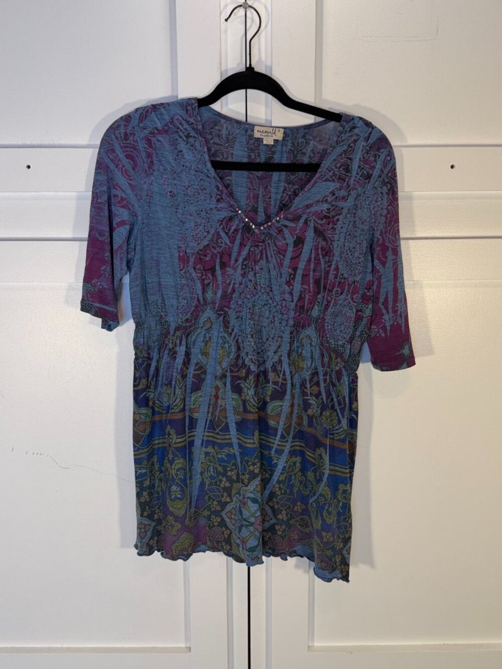 One World Tunic Top Size S Multicolor - Picture 2 of 9
